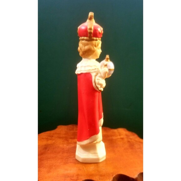 Vintage Infant Jesus of Prague 6" Porcelain Figurine Sanmyro Japan - Picture 2 of 5